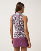 Featherweight Printed Sleeveless Polo